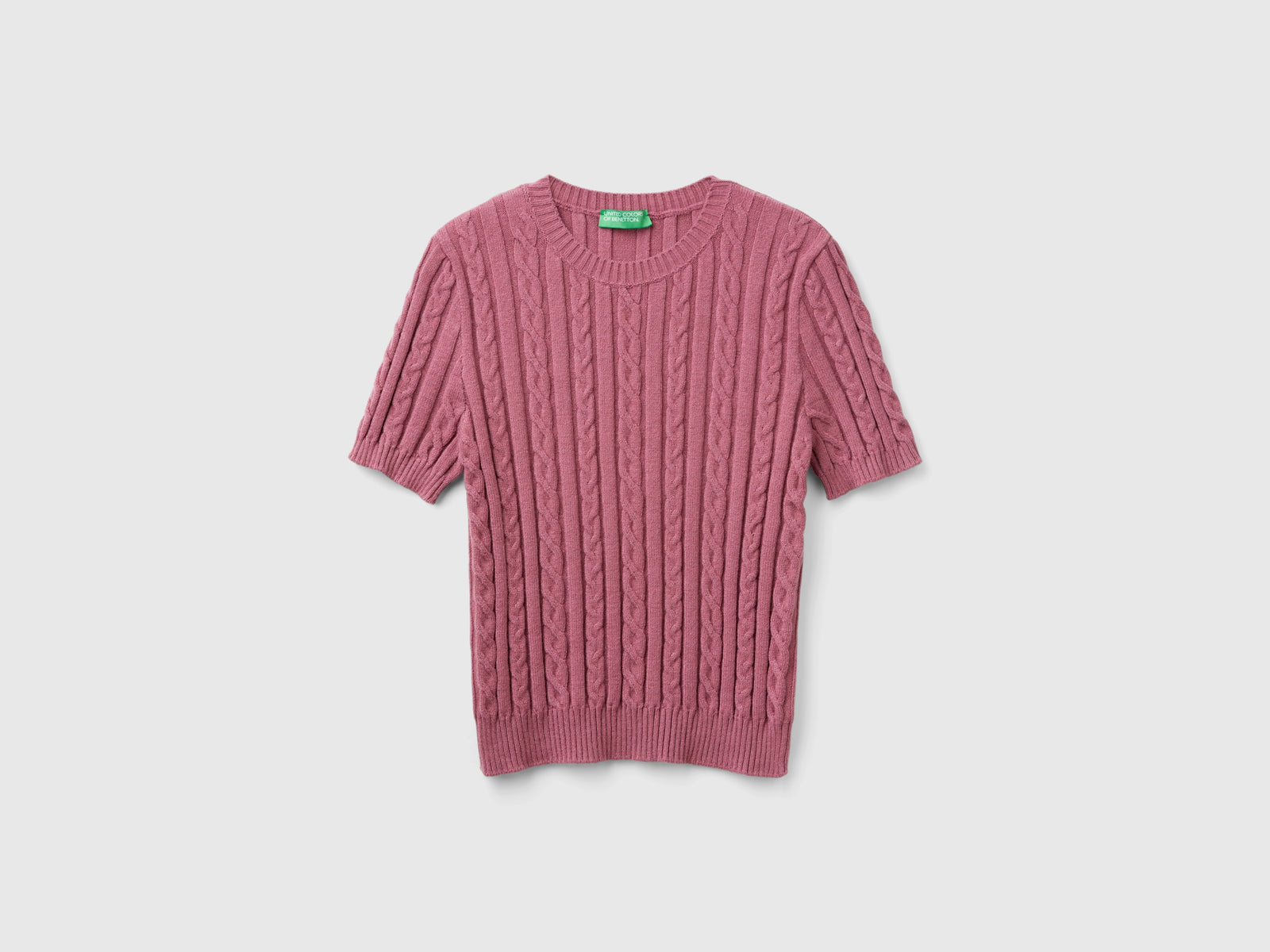 Maglia fluida a manica corta da donna fard | Benetton Outlet