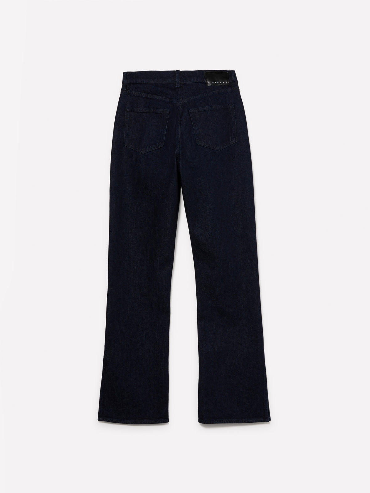 Jeans a vita alta con spacchi