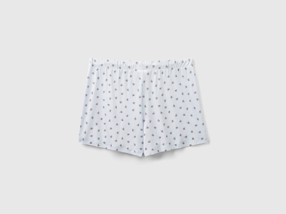Shorts a fiori in viscosa