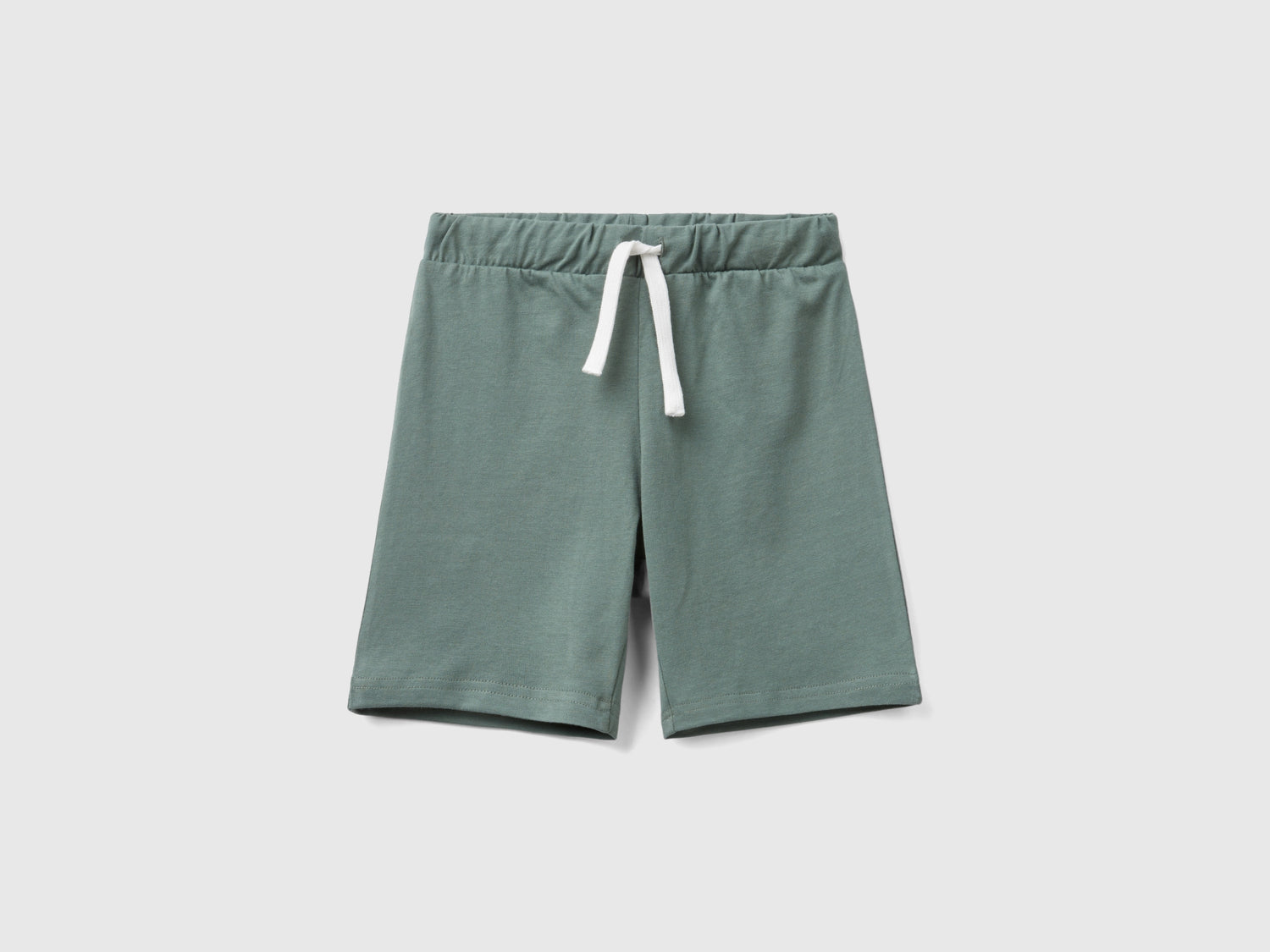 Bermuda in jersey da bimbo verde militare | Benetton Outlet