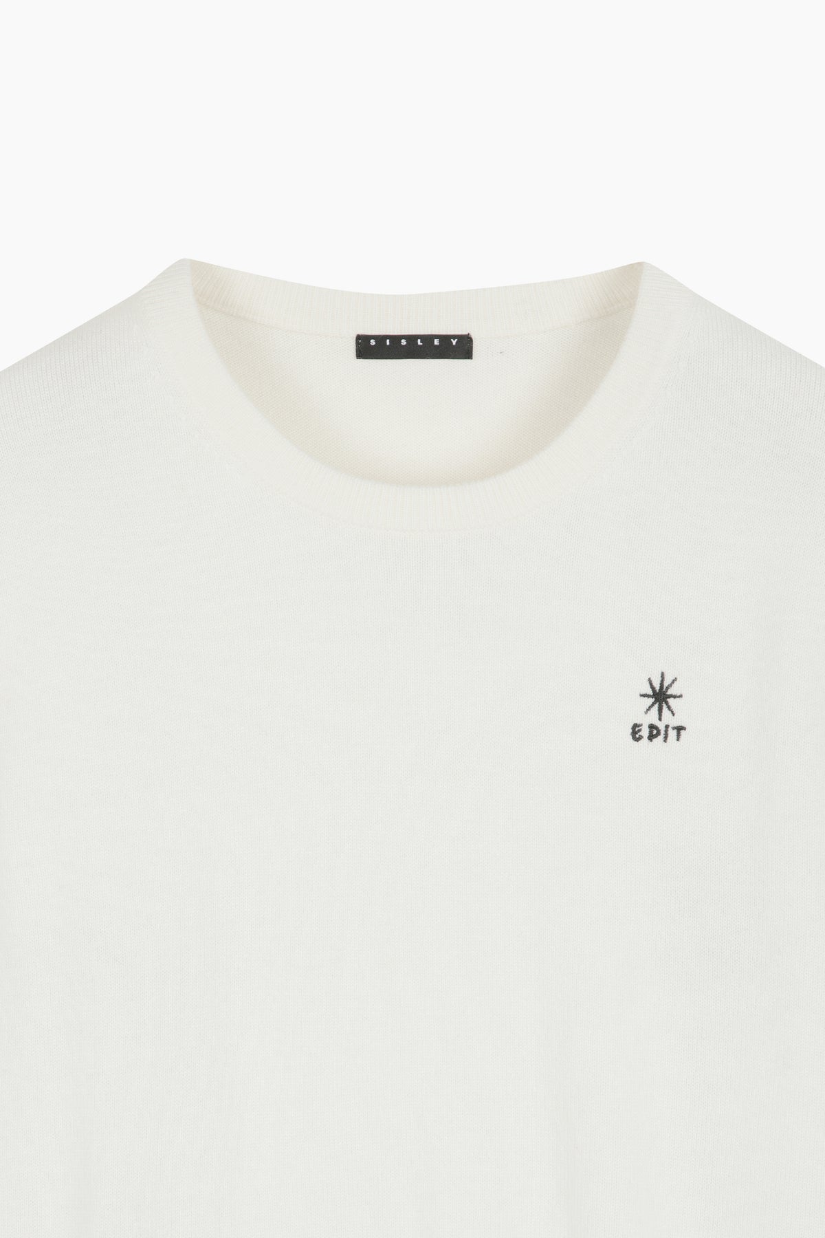 Maglia girocollo con ricamo