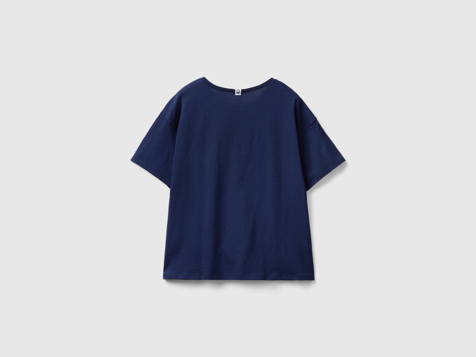 T-shirt manica corta con logo da donna blu scuro 2 | Benetton Outlet