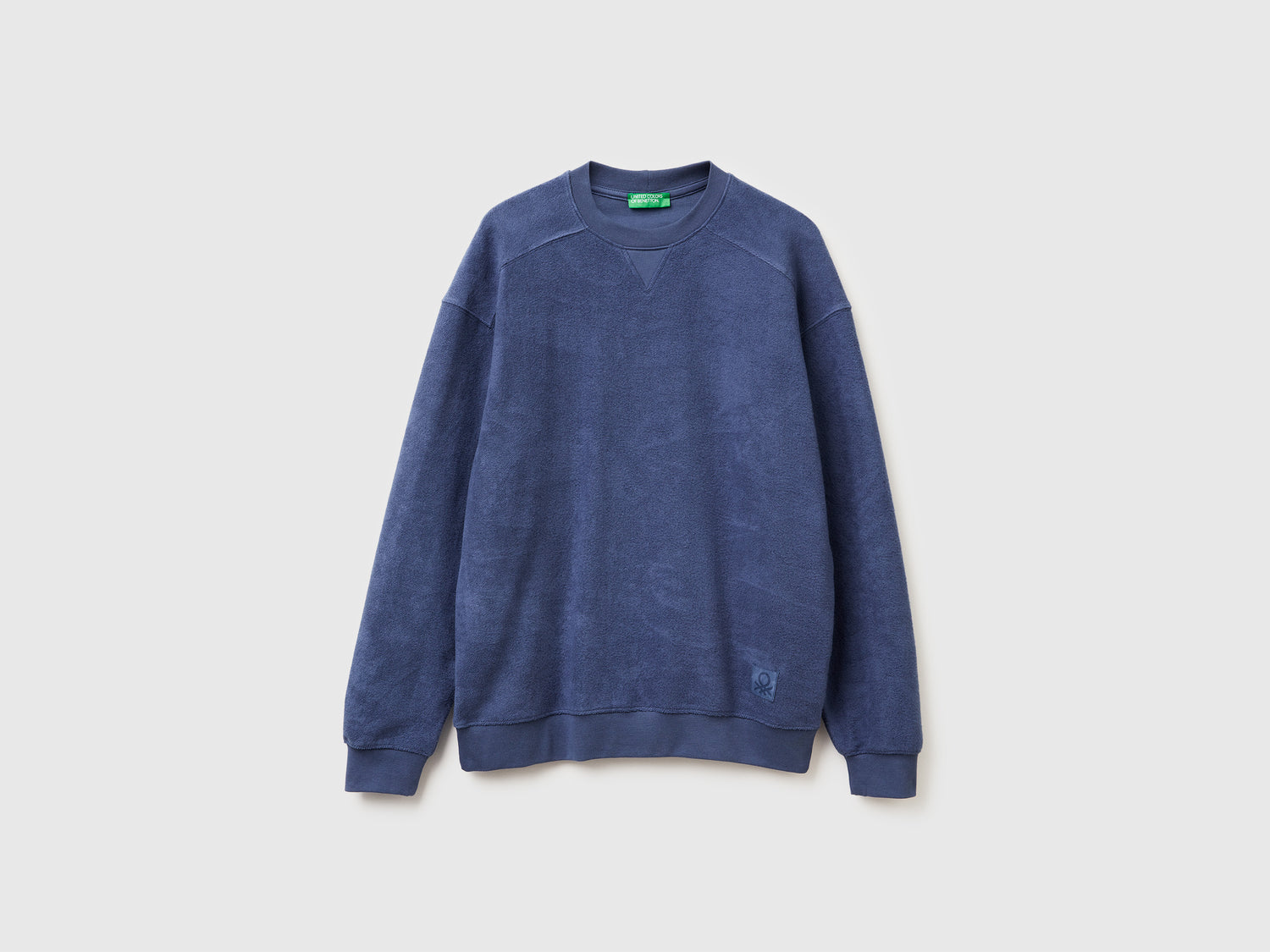 Felpa in puro cotone da uomo avio | Benetton Outlet