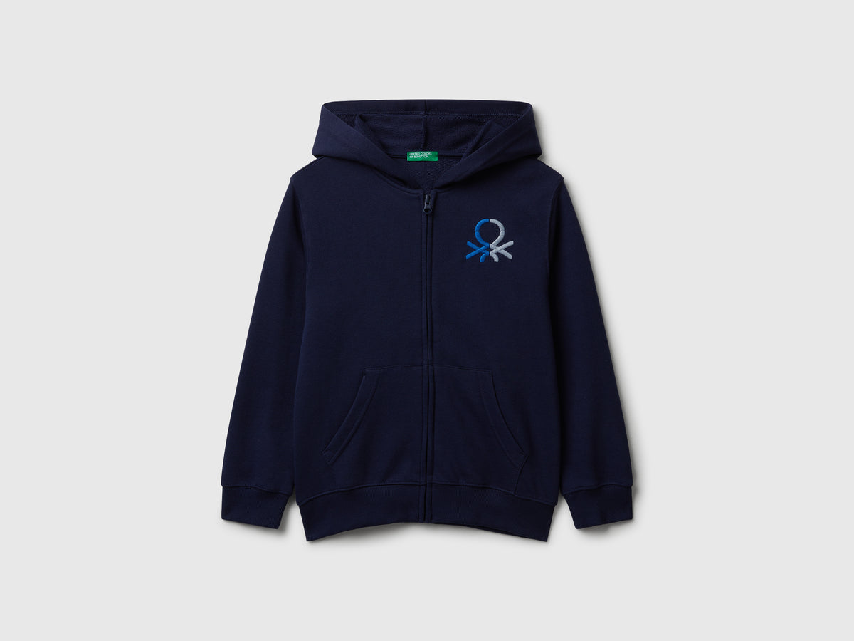 Felpa con zip e cappuccio