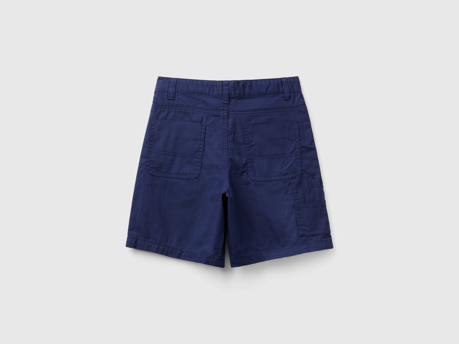 Bermuda in puro cotone da bambino blu scuro 2 | Benetton Outlet