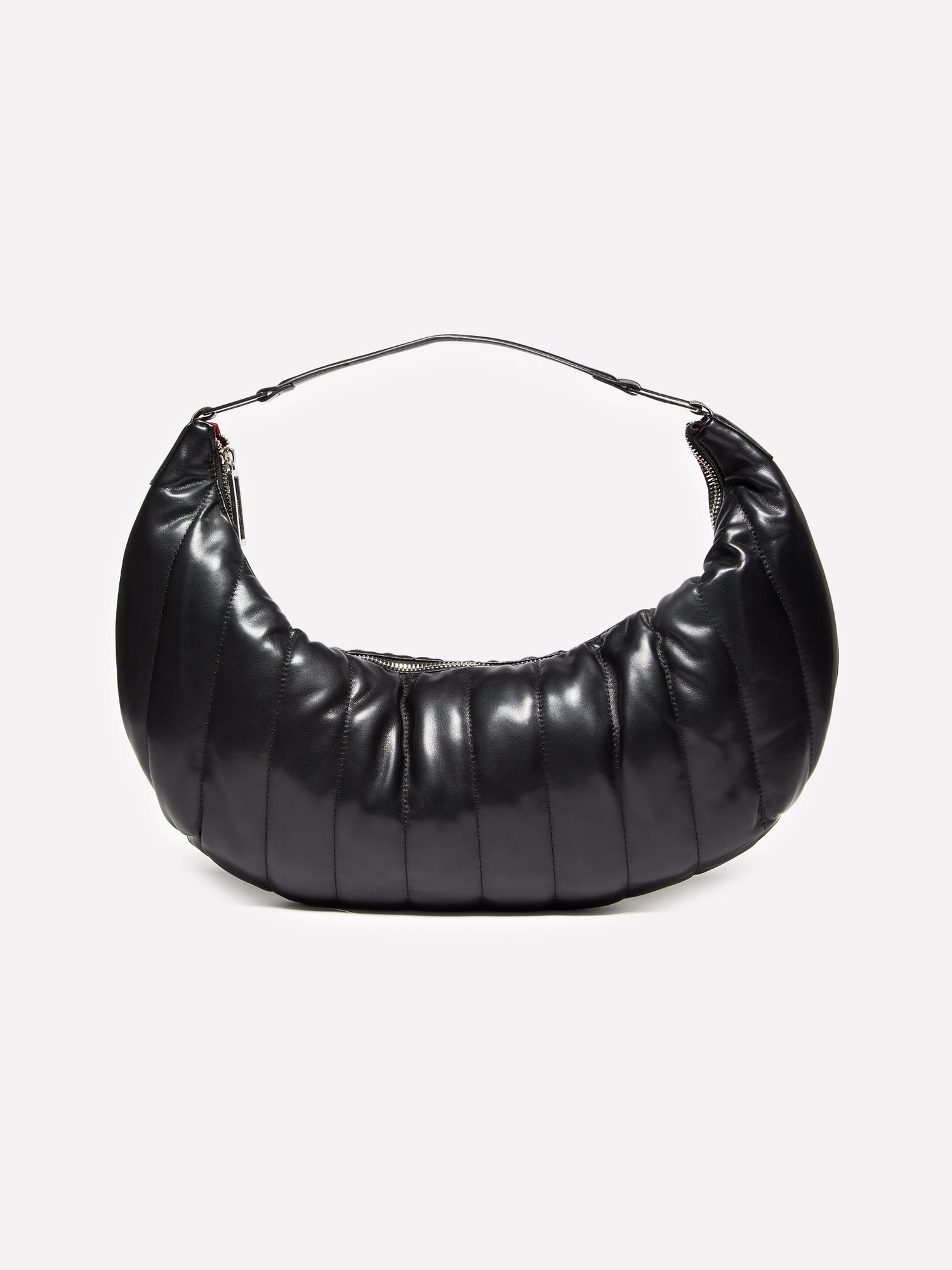 Borsa a spalla con impunture da donna nero | Sisley Outlet