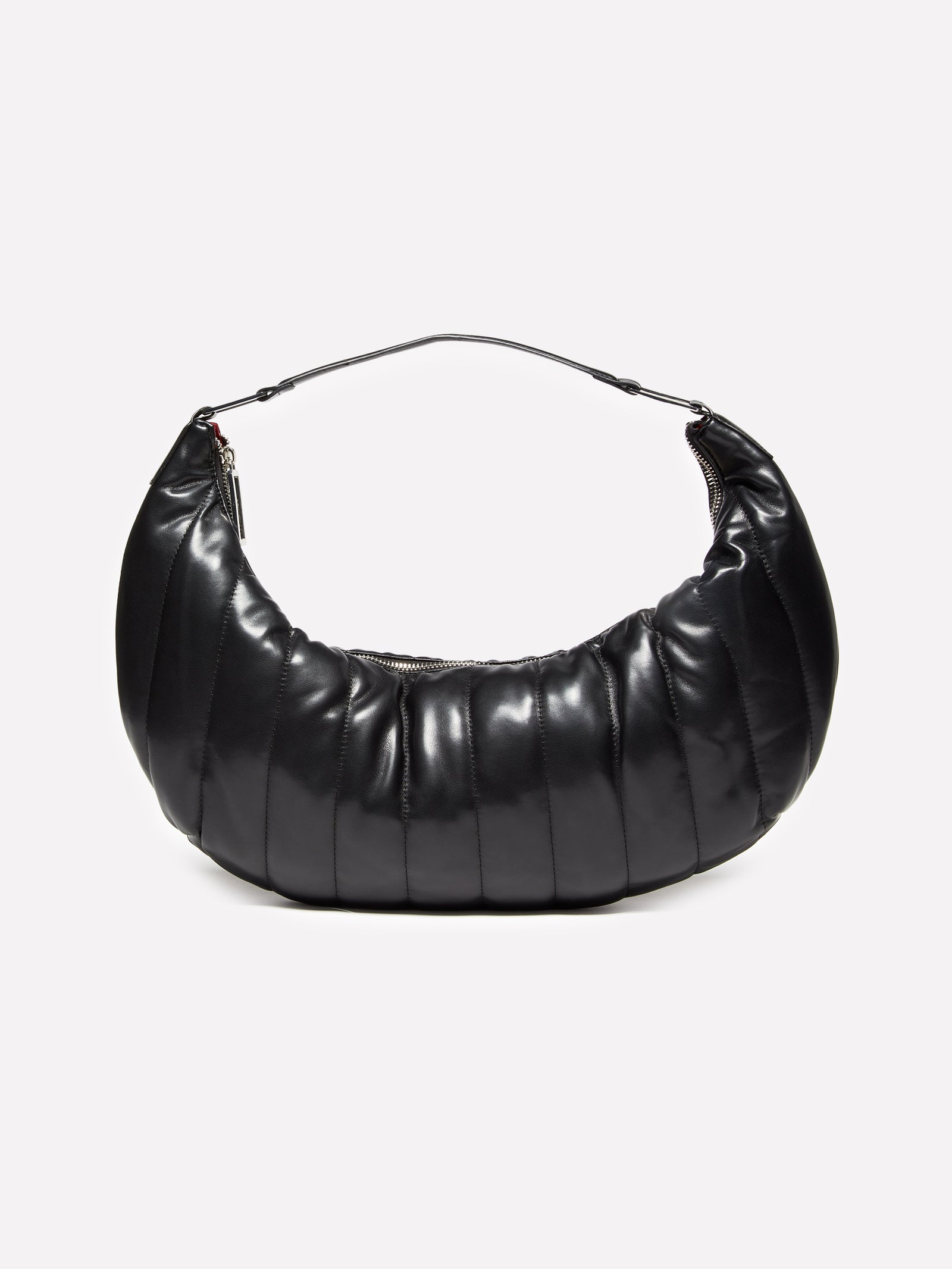 Borsa a spalla con impunture da donna nero | Sisley Outlet