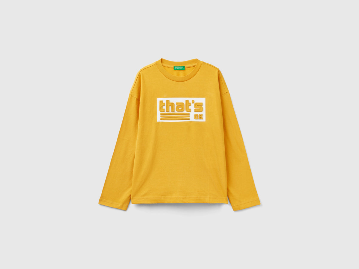 T-shirt con stampa in caldo cotone