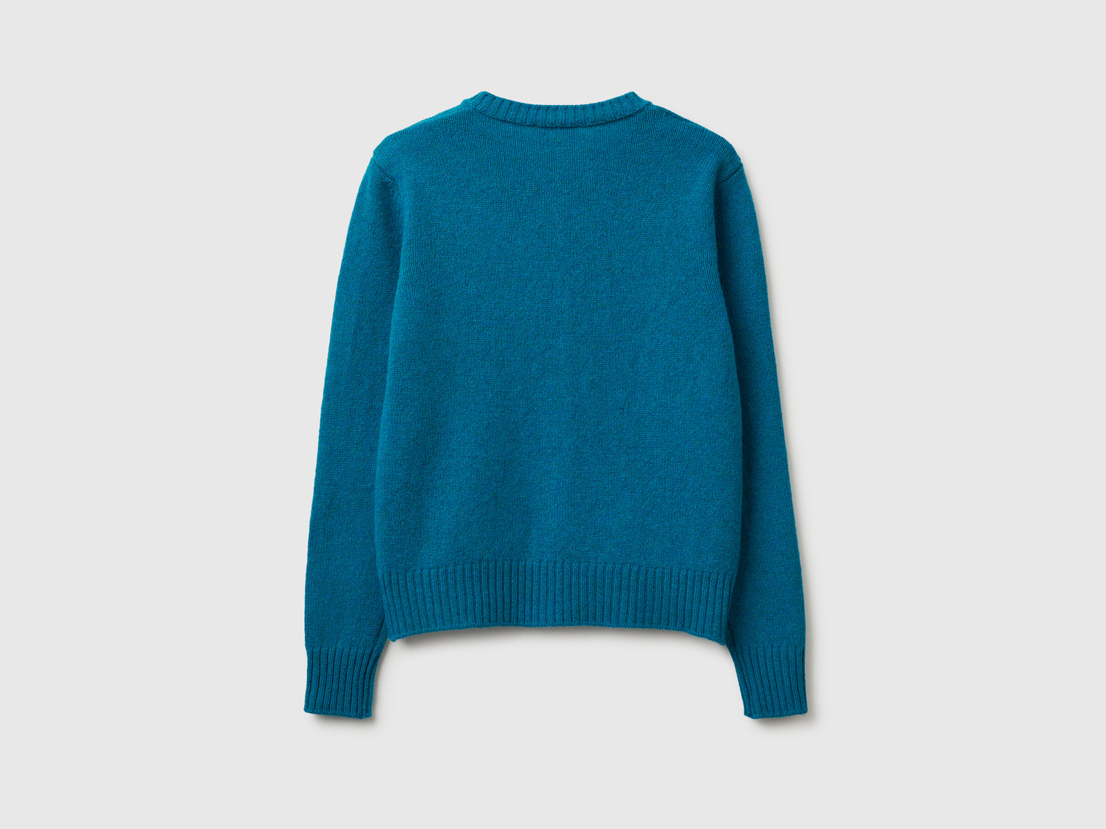 Cardigan in pura lana Shetland da donna verde ottanio 2 | Benetton Outlet