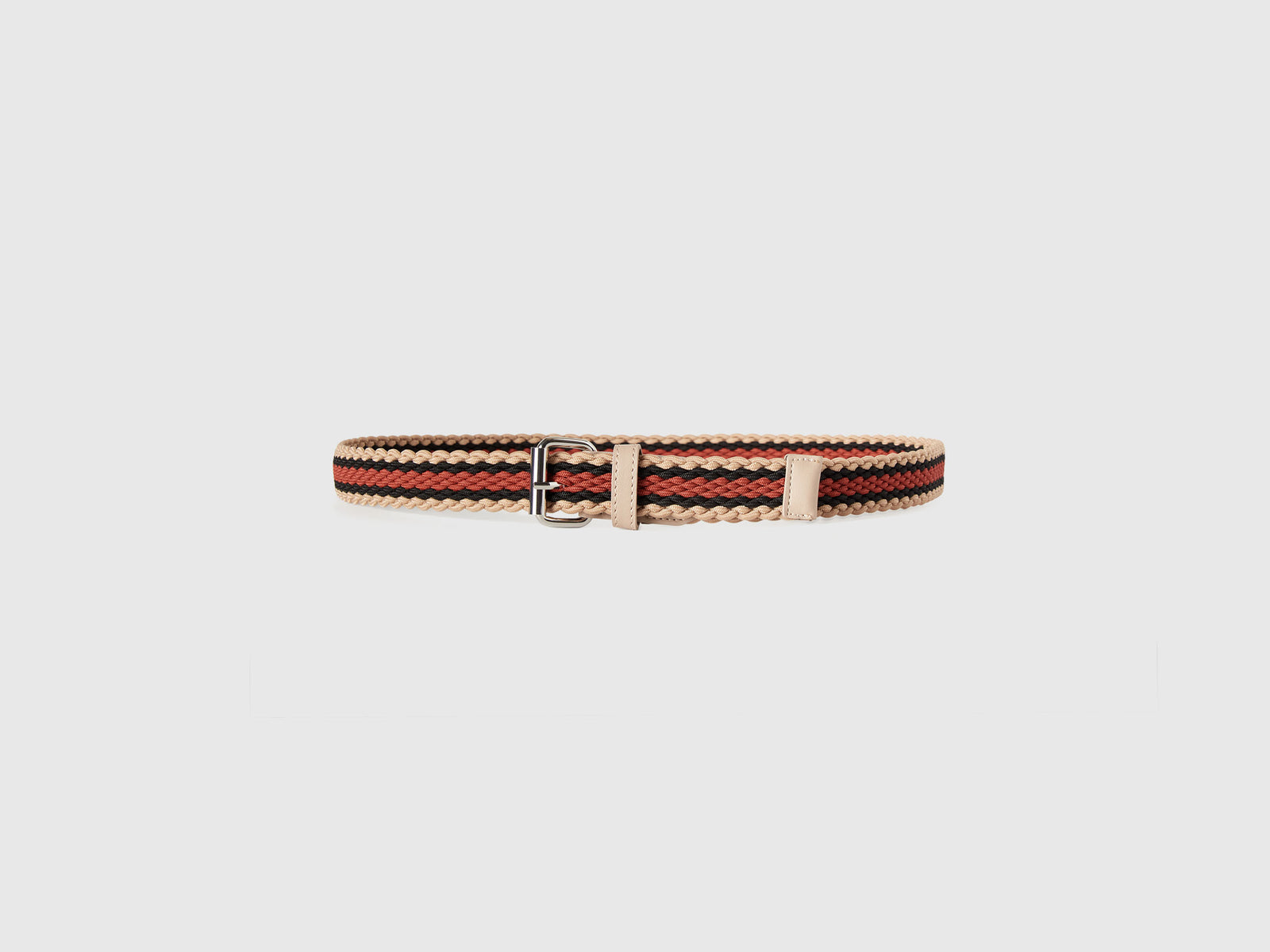 Cintura in nastro stretch da uomo beige 3 | Benetton Outlet