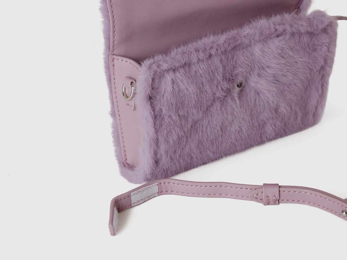 Borsa in pelliccetta sintetica
