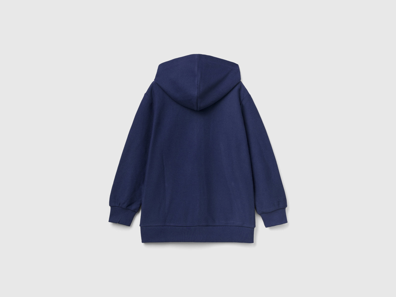 Felpa con zip e ricamo "BE" da bambino blu scuro 2 | Benetton Outlet