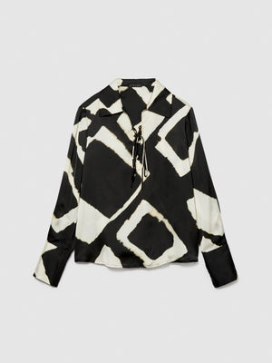 Blusa fluida stampata