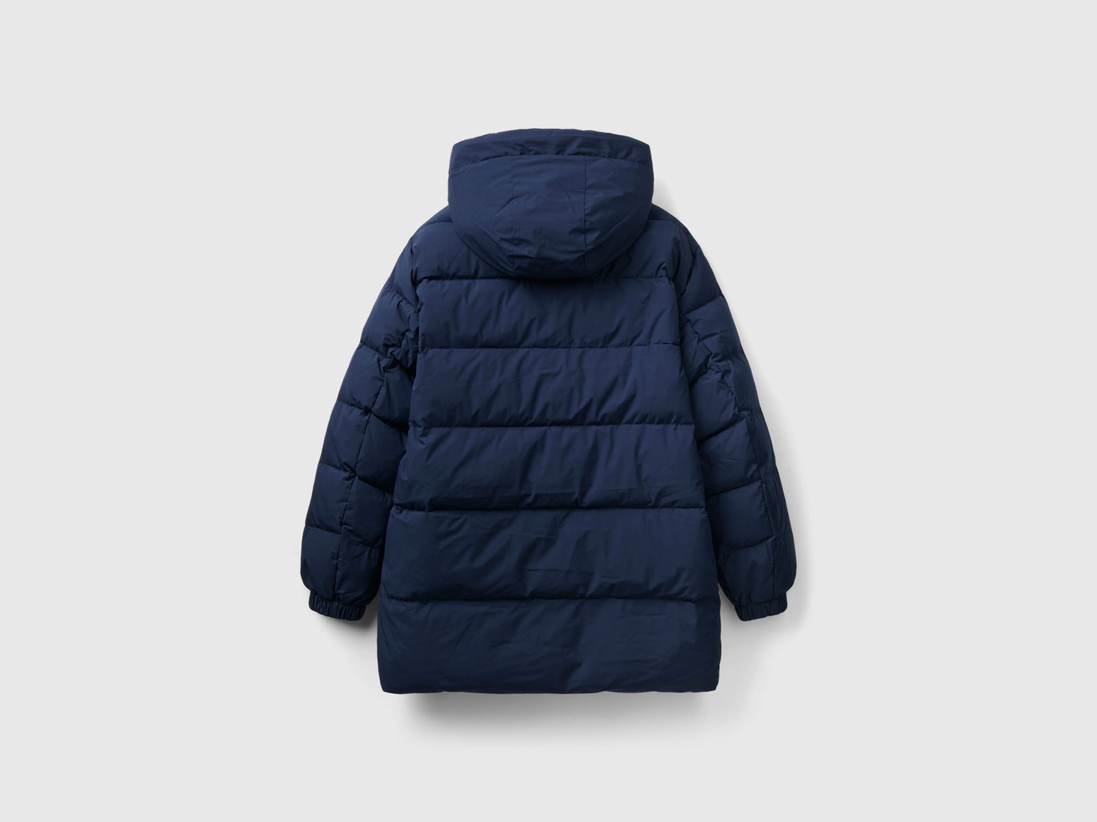 Piumino lungo imbottito con piuma riciclata da uomo blu scuro 2 | Benetton Outlet