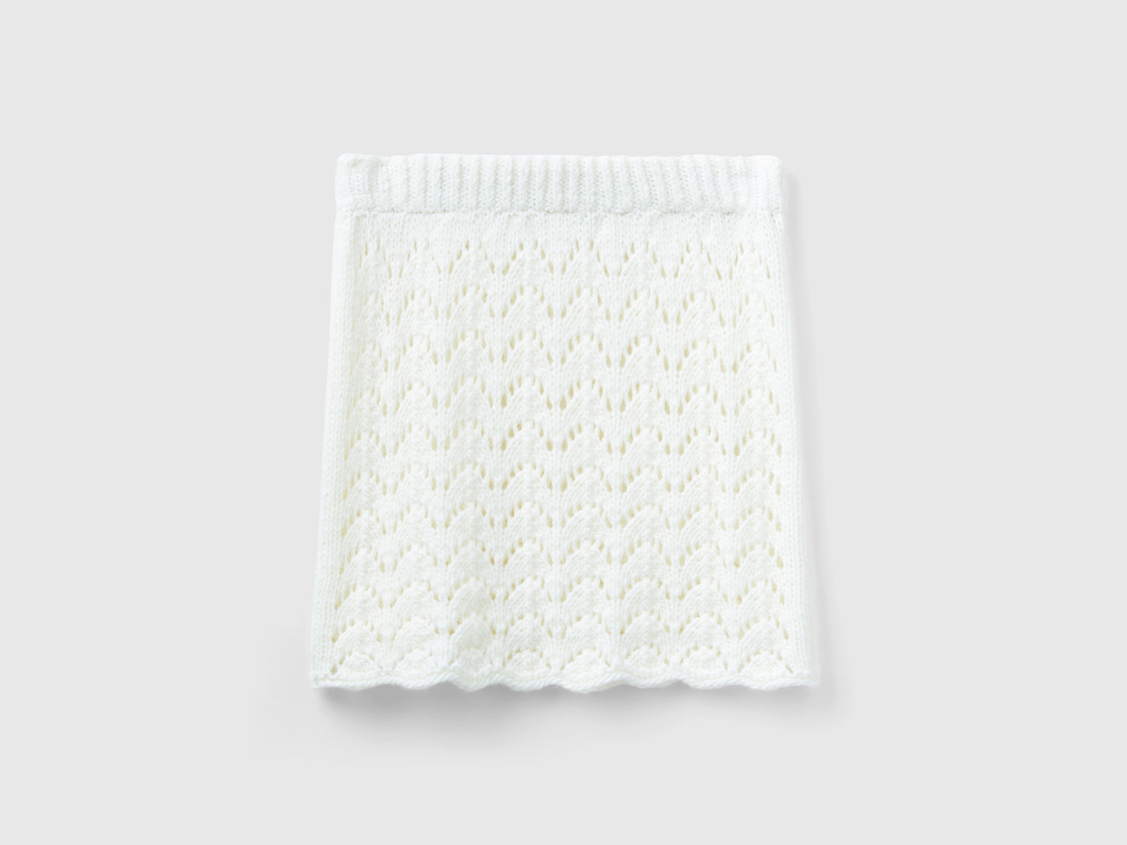Minigonna all’uncinetto da donna bianco | Benetton Outlet