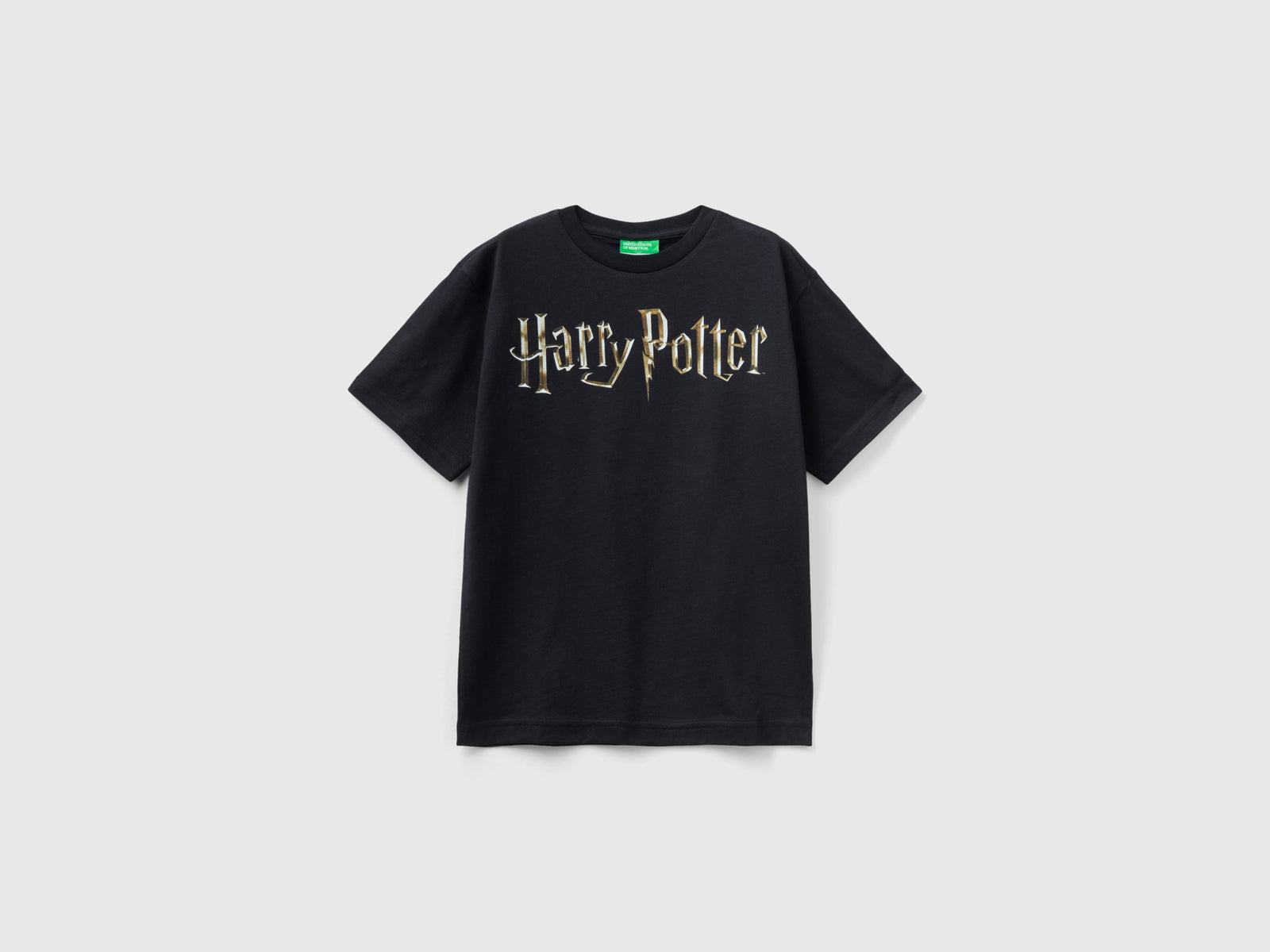 Maglietta Harry Potter manica corta da bambino nero | Benetton Outlet