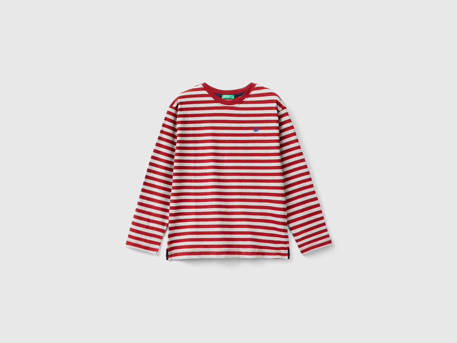 T-shirt a righe 100% cotone da bambino multi-color | Benetton Outlet