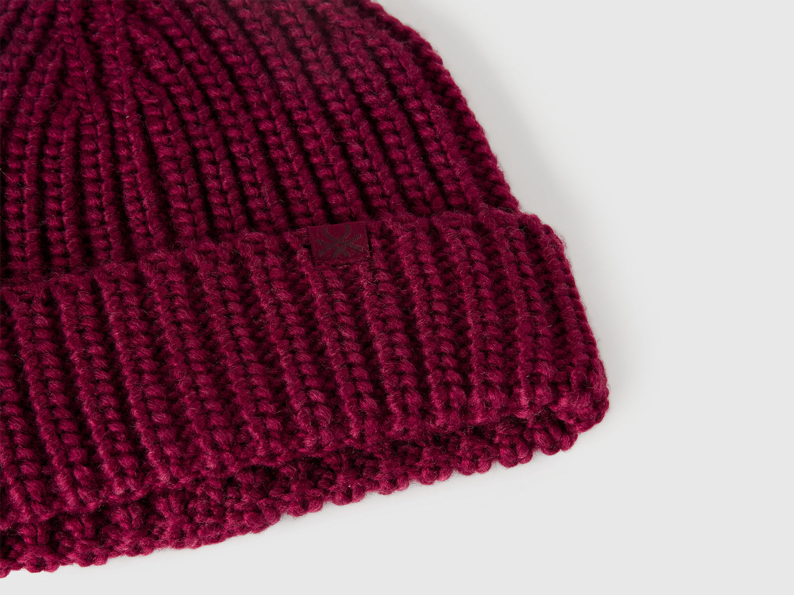 Berretto in misto lana da bambino bordeaux 3 | Benetton Outlet