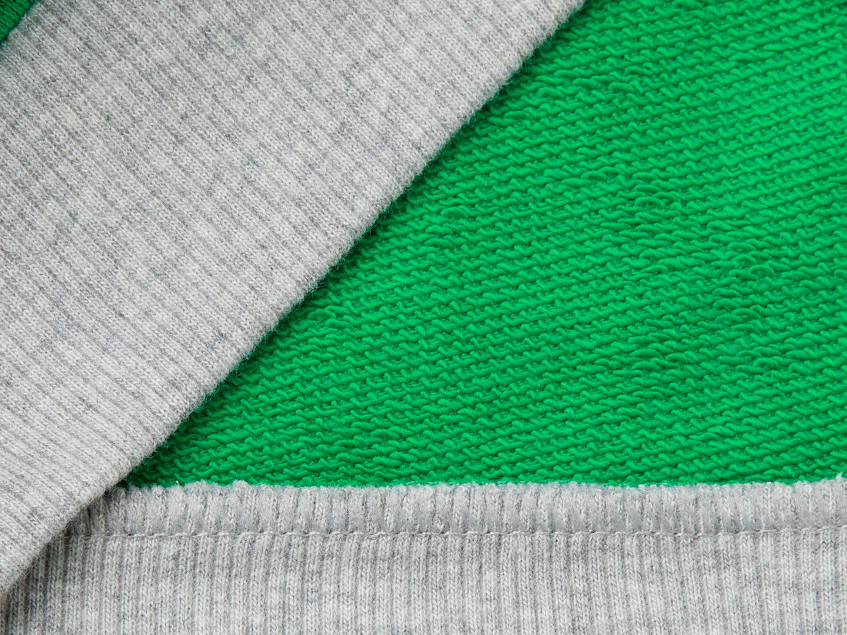 Organic cotton zip-up sweatshirt