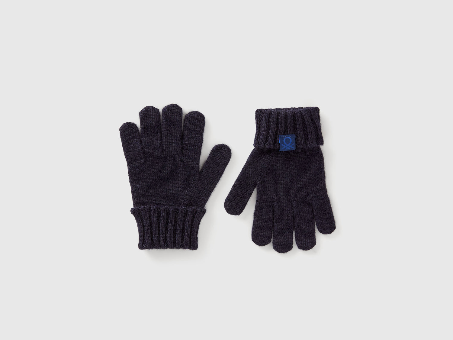 Guanti in misto lana e viscosa da bimbo blu scuro | Benetton Outlet