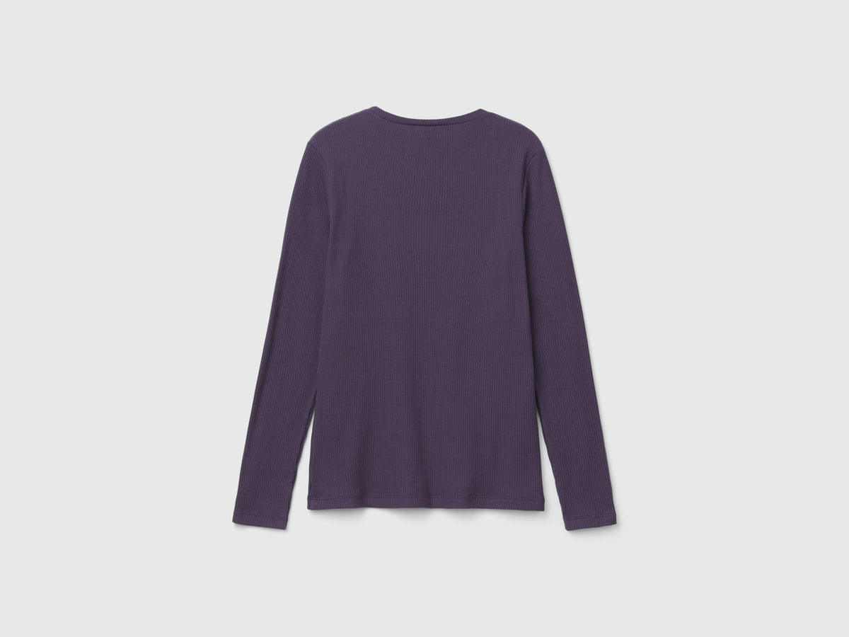 Stretch cotton blend T-shirt