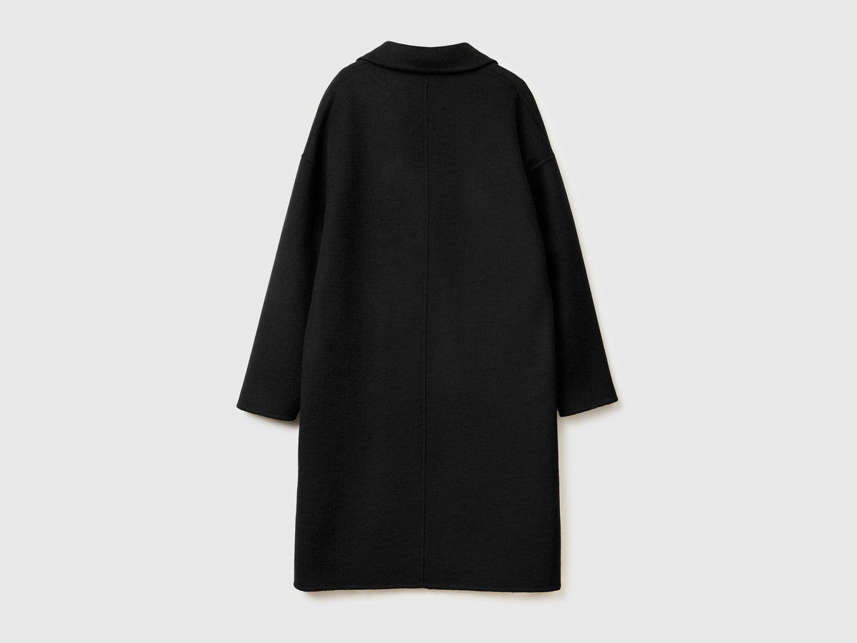 Cappotto midi in misto lana