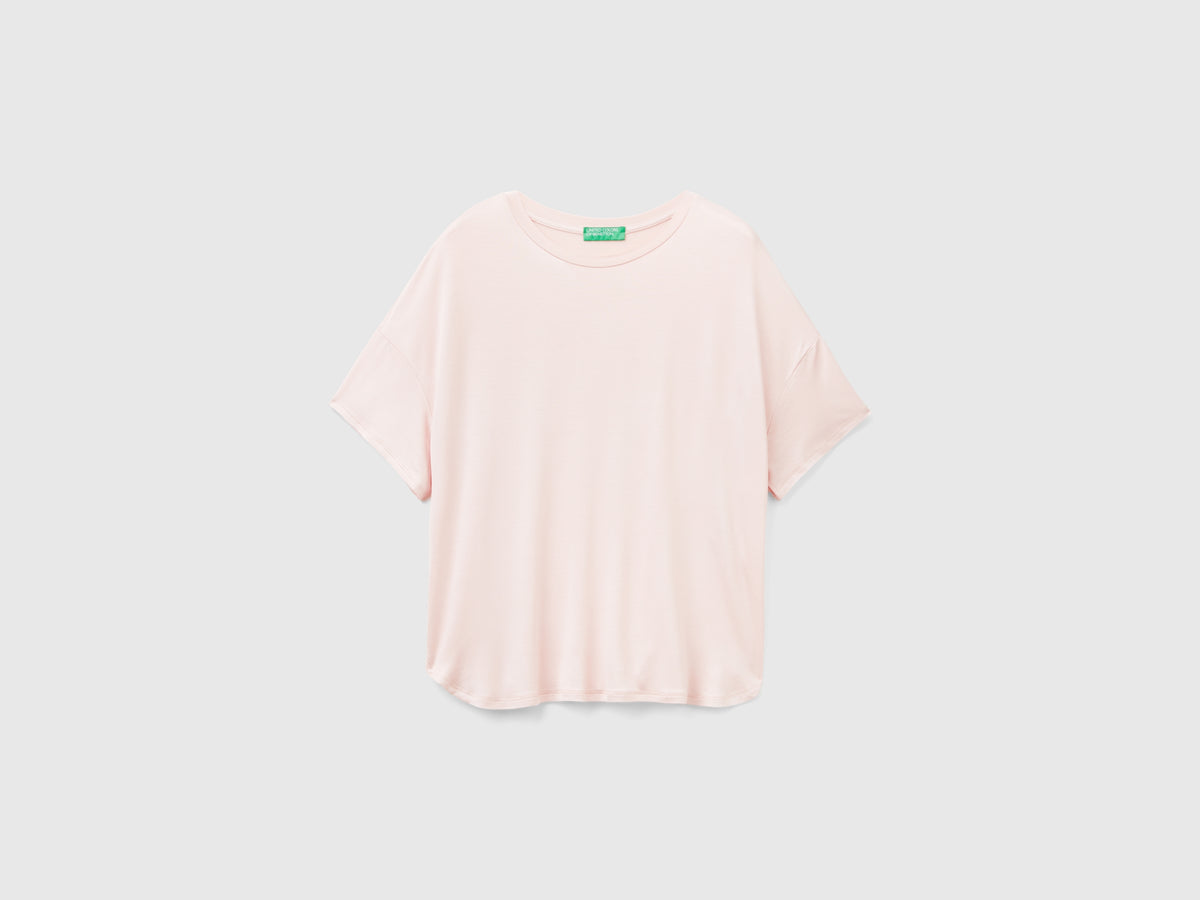 T-shirt in viscosa stretch