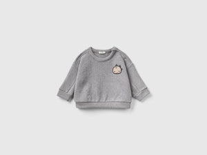 Felpa in misto cotone riciclato