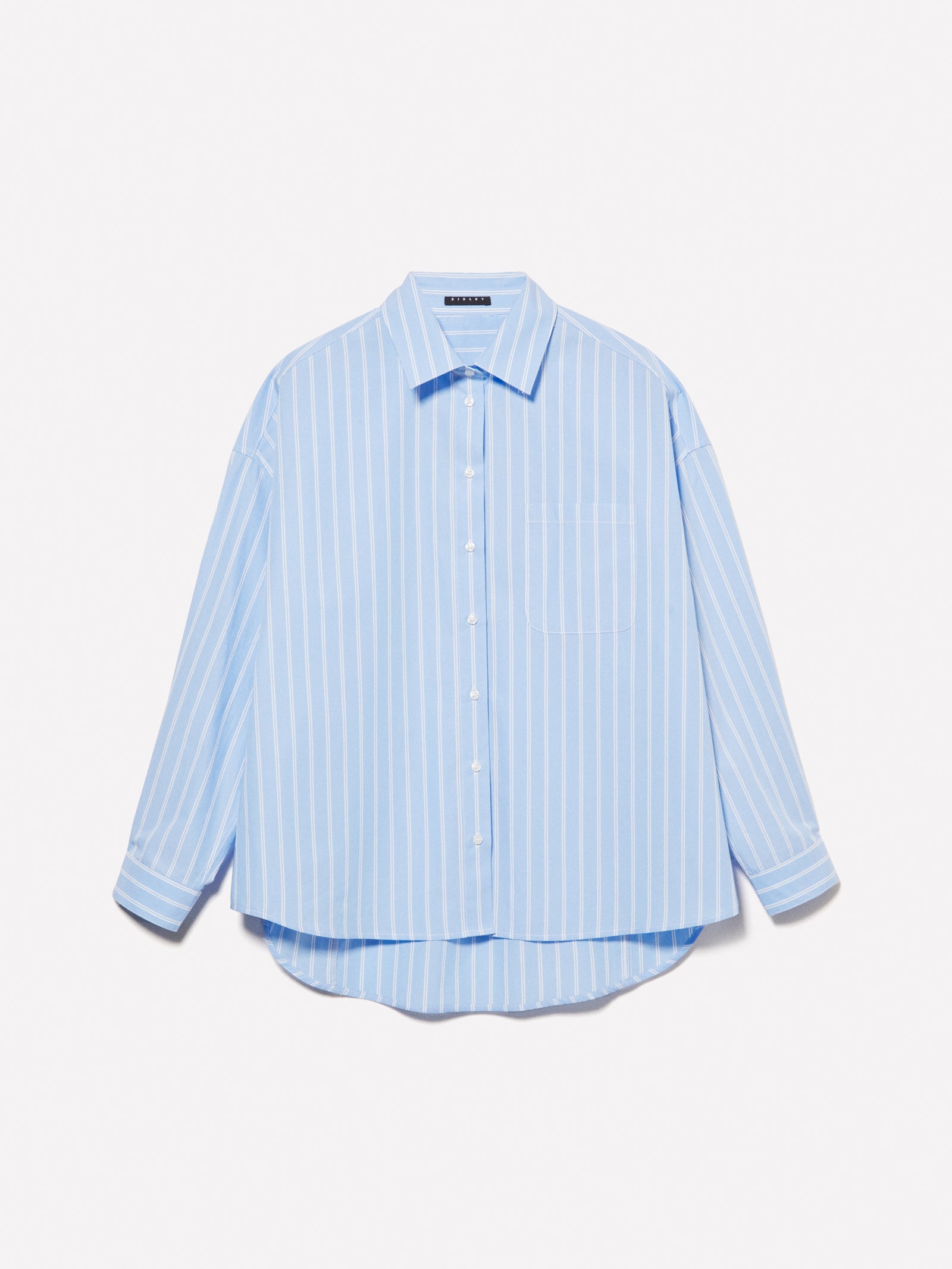 Camicia over a righe azzurra da donna azzurro | Sisley Outlet