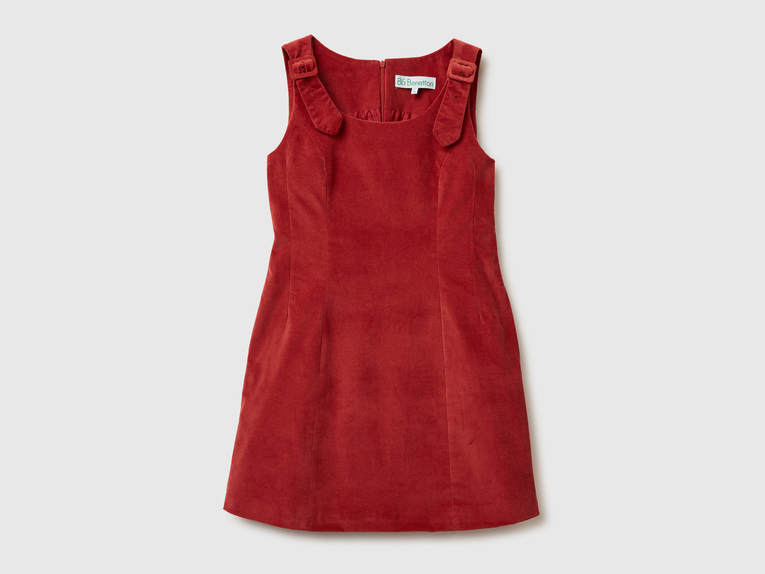 Mini abito in velluto da donna rosso | Benetton Outlet