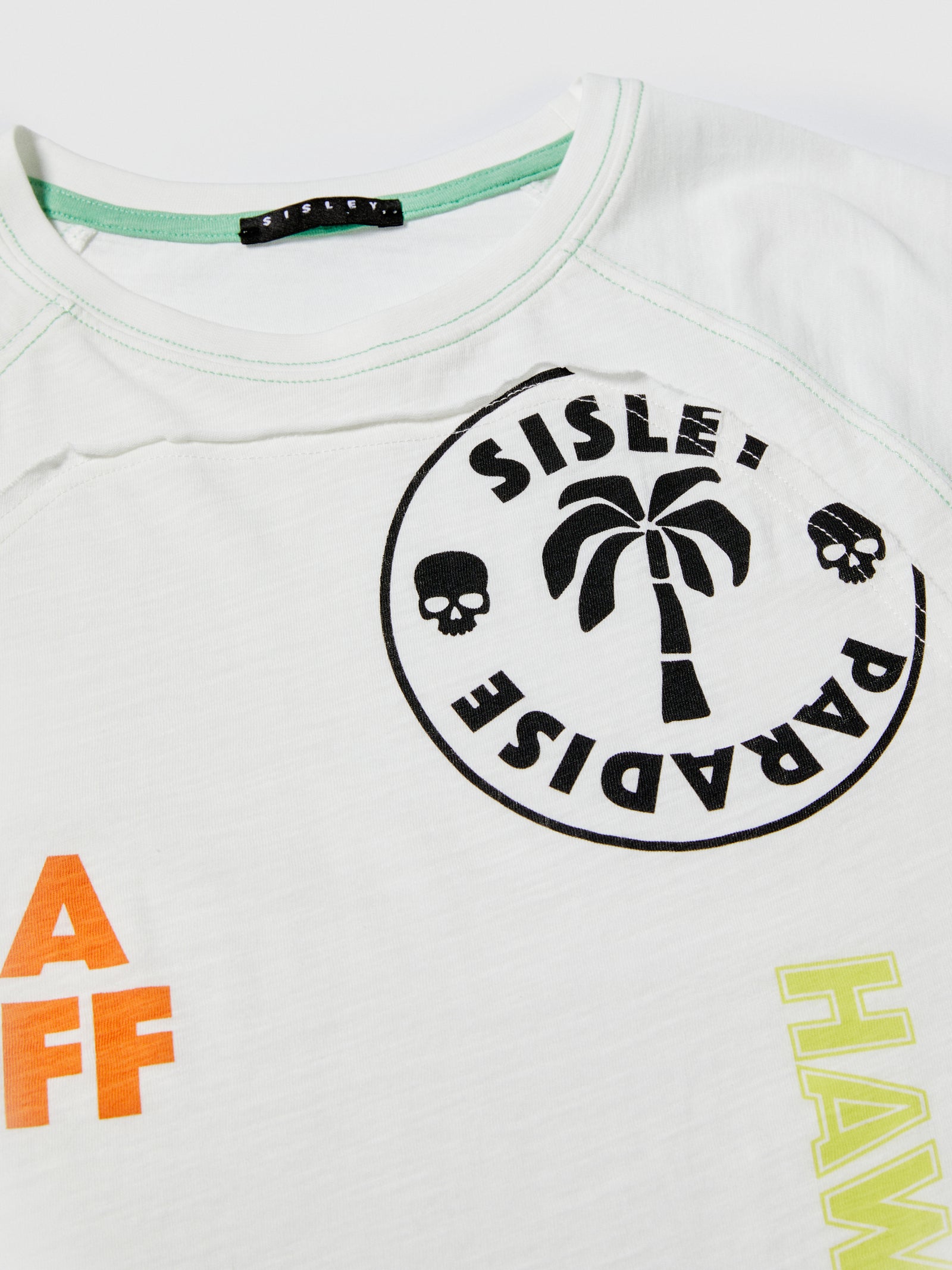 T-shirt con stampe da bambino bianco 2 | Sisley young Outlet