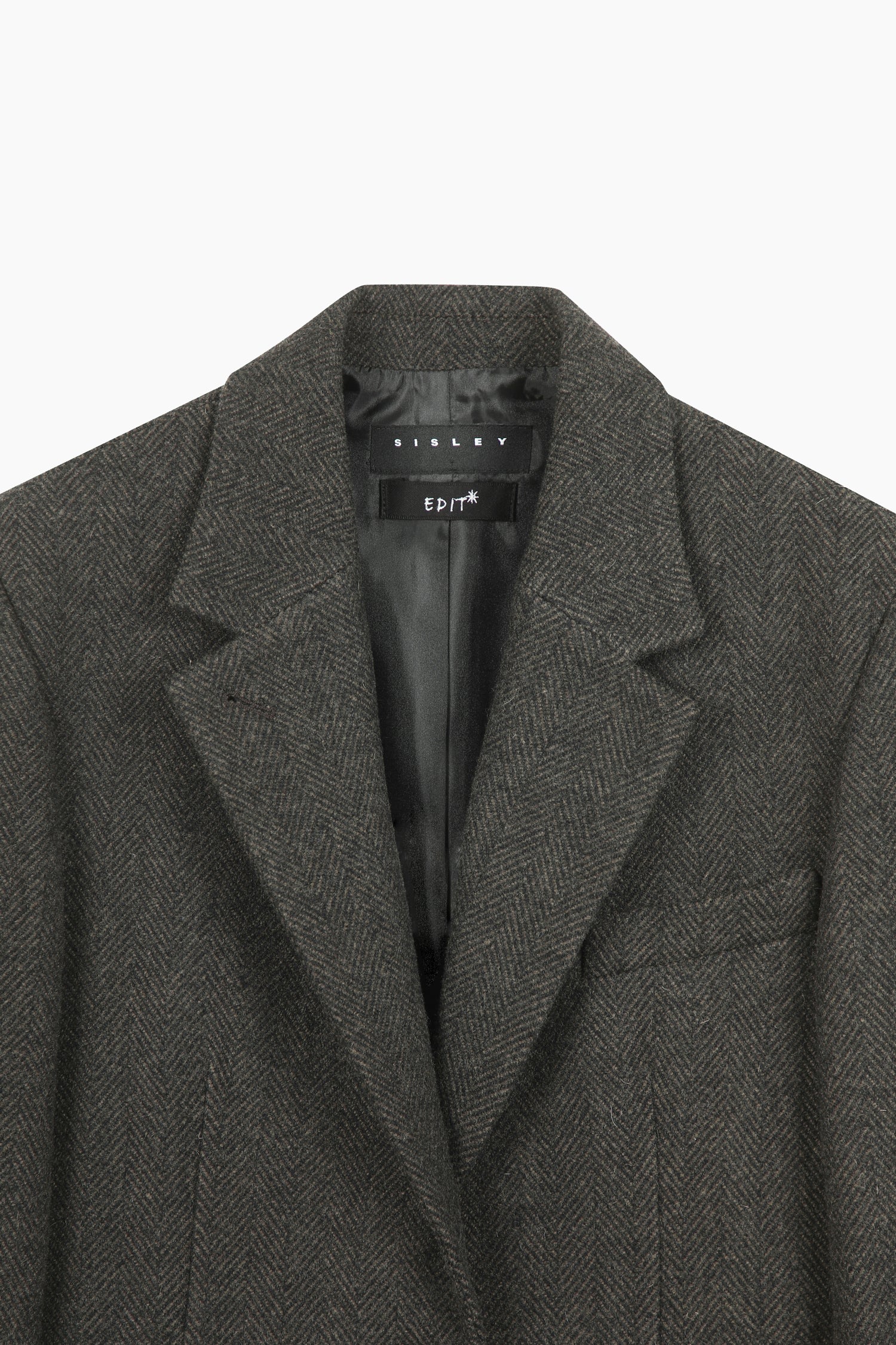 Blazer 100% lana da donna grigio scuro 3 | Sisley Outlet