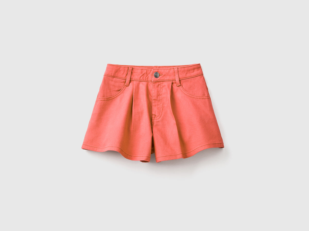 Pantaloncini corti in cotone elasticizzato