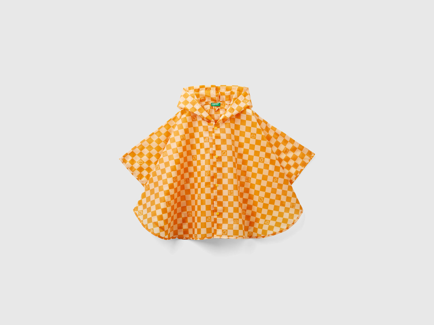 Mantella antipioggia con cappuccio da bambina multi-color | Benetton Outlet