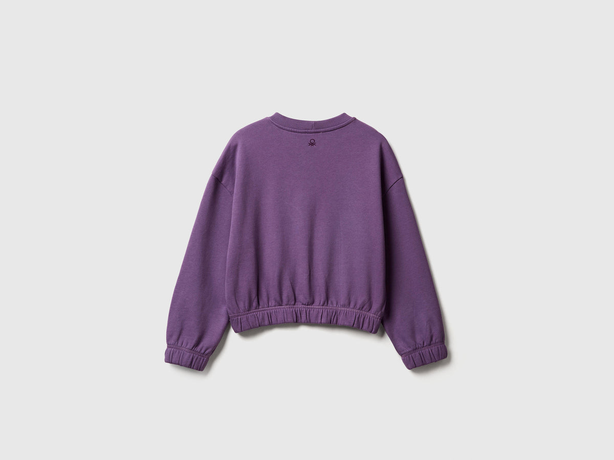 Felpa con ricamo 100% cotone