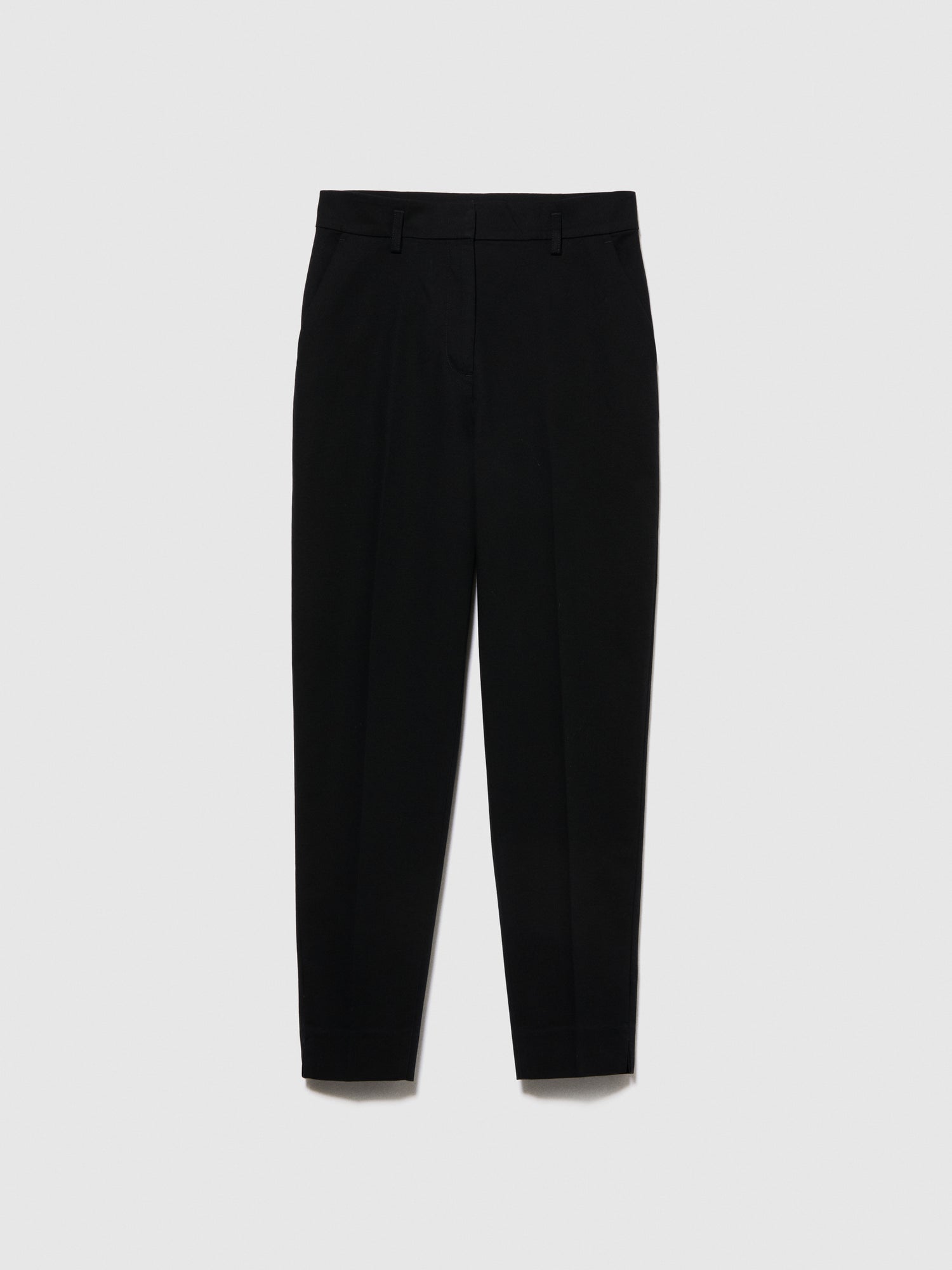 Pantaloni a vita alta da donna nero | Sisley Outlet