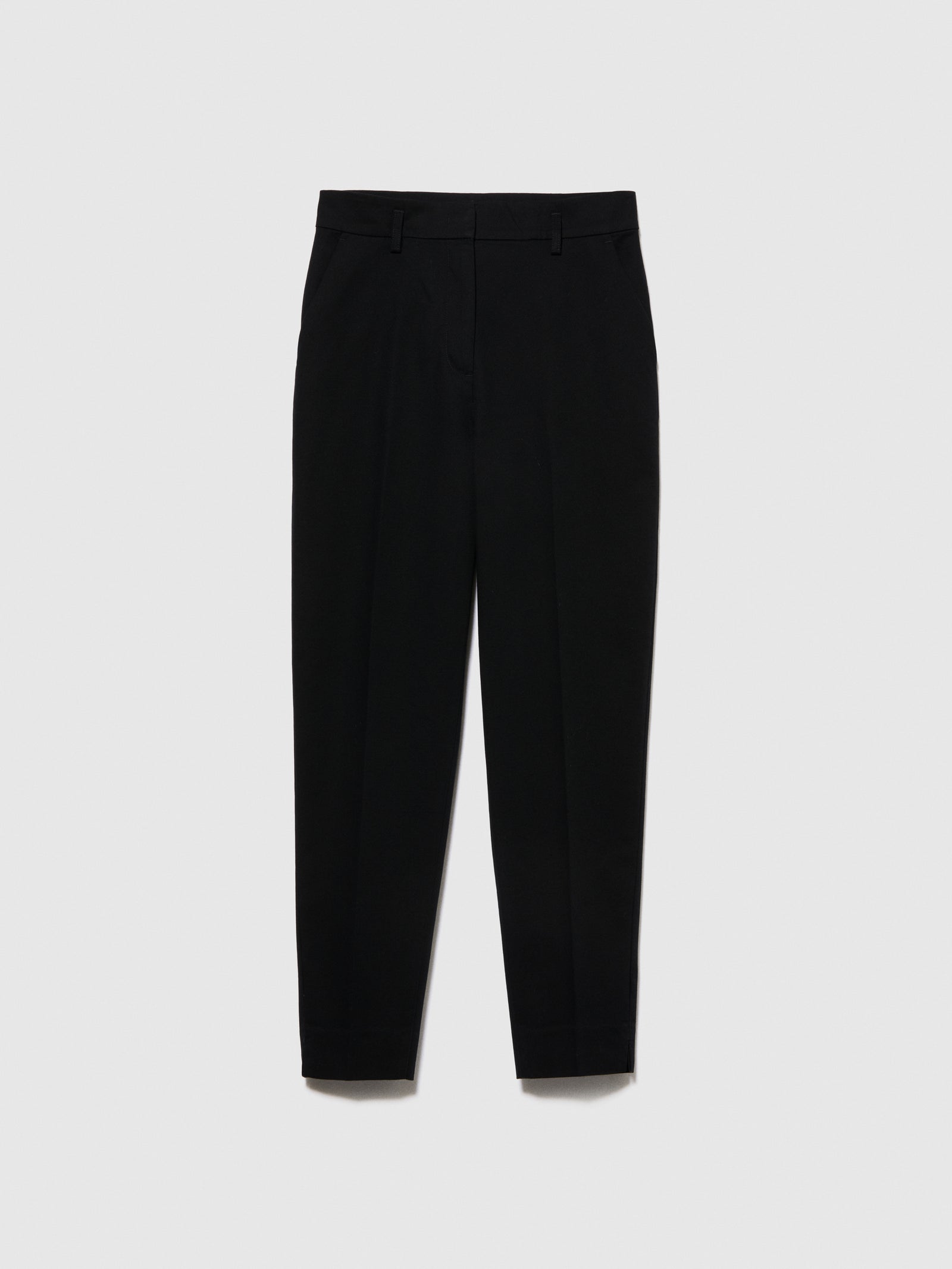 Pantaloni a vita alta da donna nero | Sisley Outlet