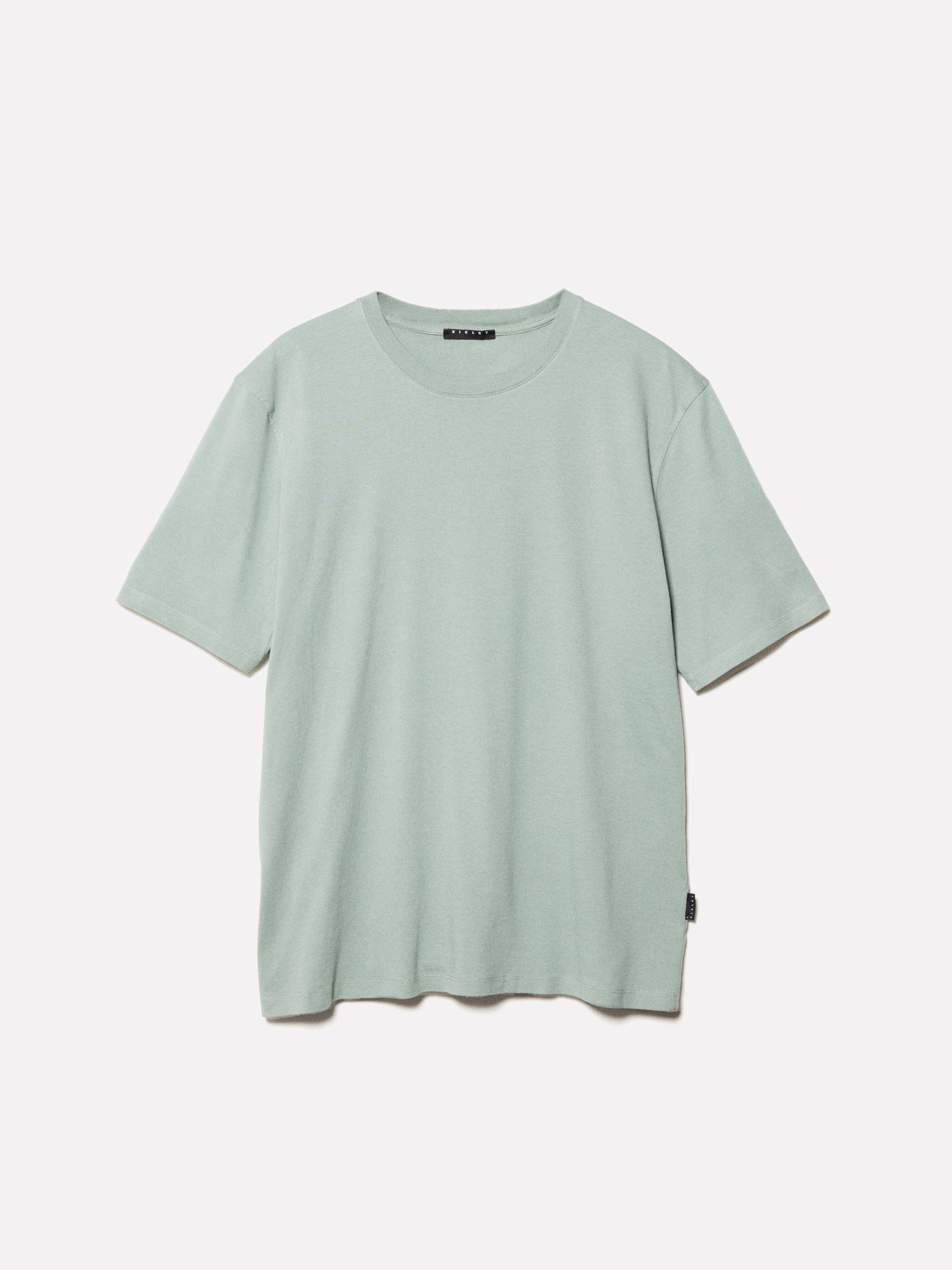 Regular fit short-sleeved T-shirt da uomo verde chiaro | Sisley Outlet