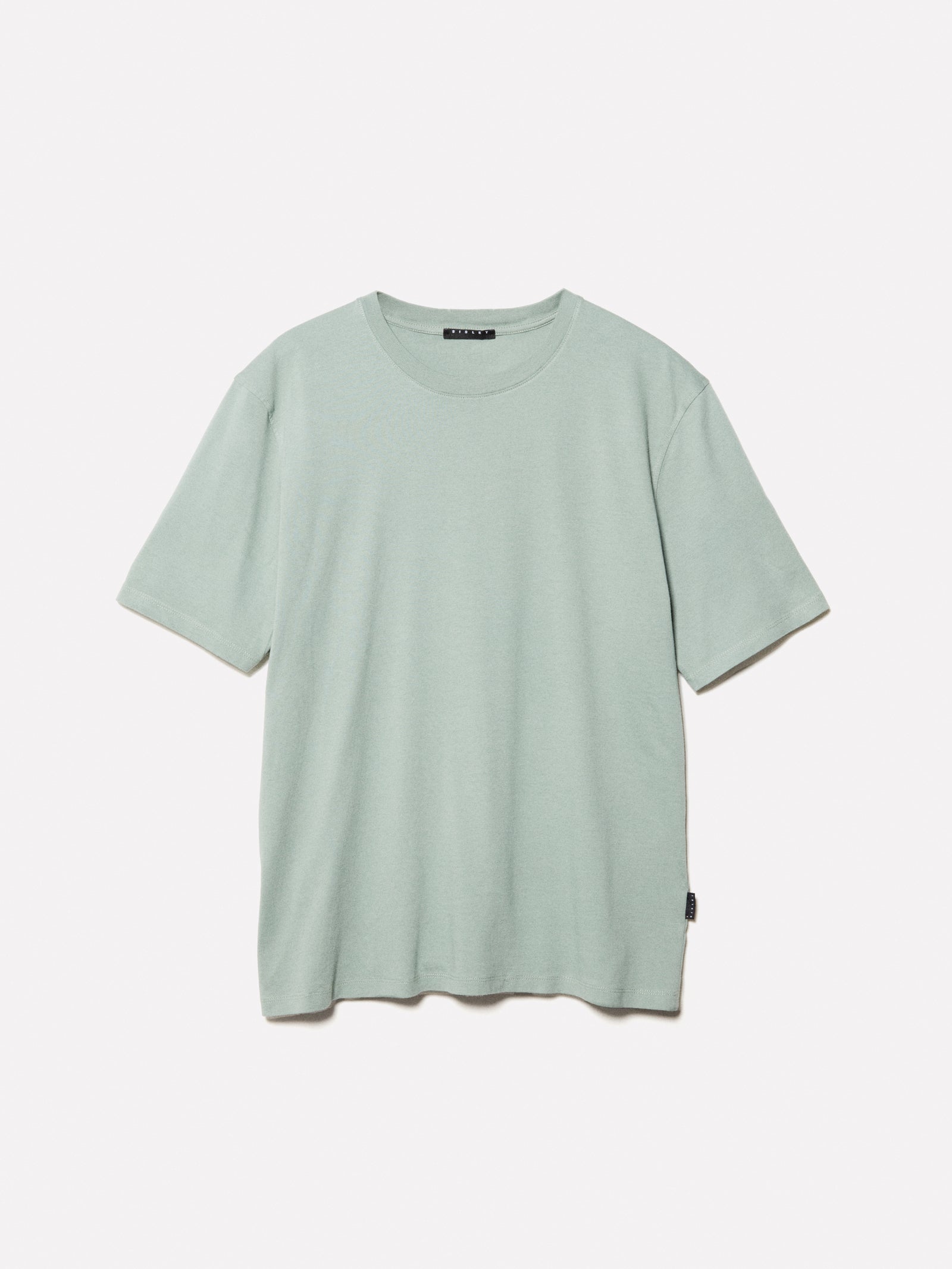 Regular fit short-sleeved T-shirt da uomo verde chiaro | Sisley Outlet