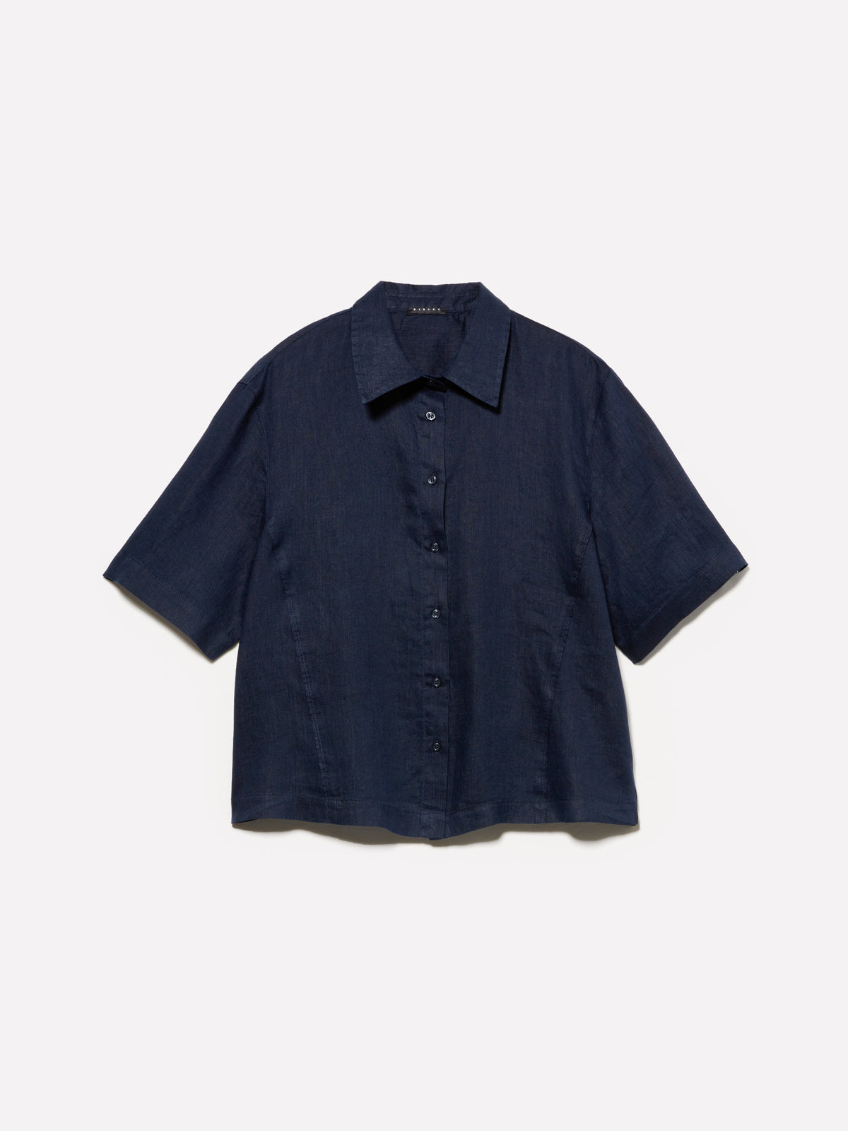 Camicia a maniche corte in 100% lino