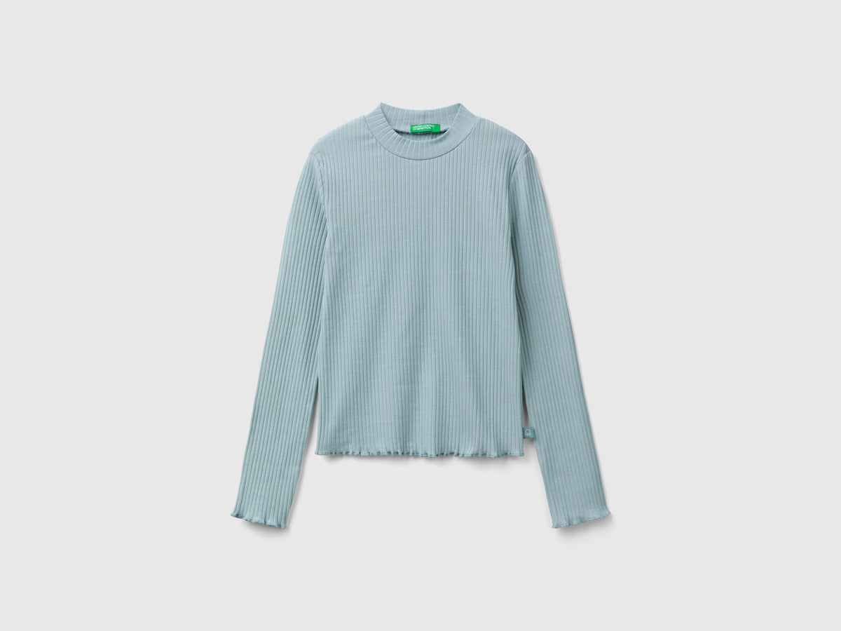 Maglietta slim fit in cotone stretch