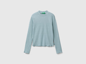Maglietta slim fit in cotone stretch