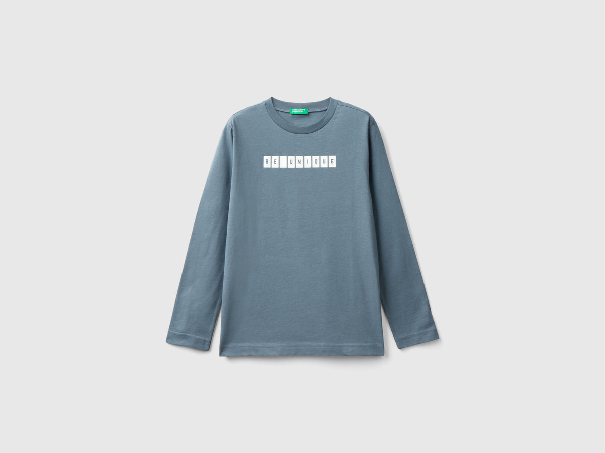 T-shirt a manica lunga con stampa