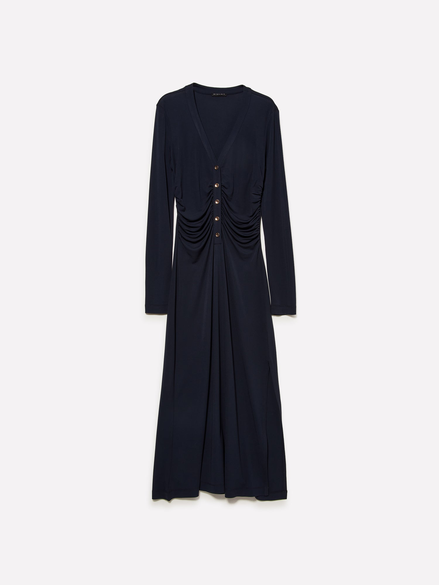 Vestito con spacco da donna blu scuro | Sisley Outlet