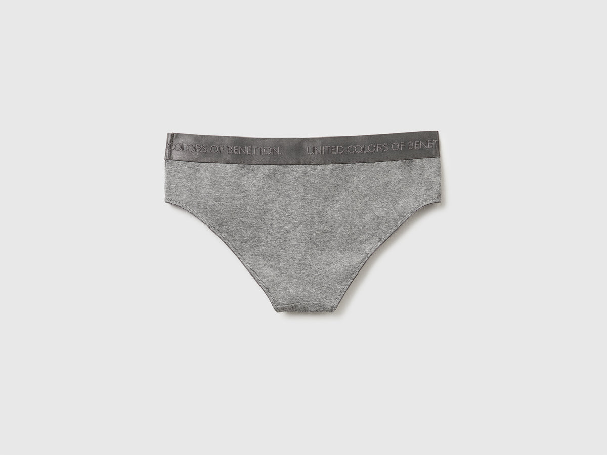 Slip fianco alto in cotone stretch