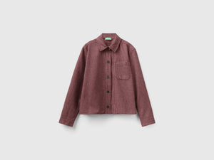 Overshirt corta pied de poule