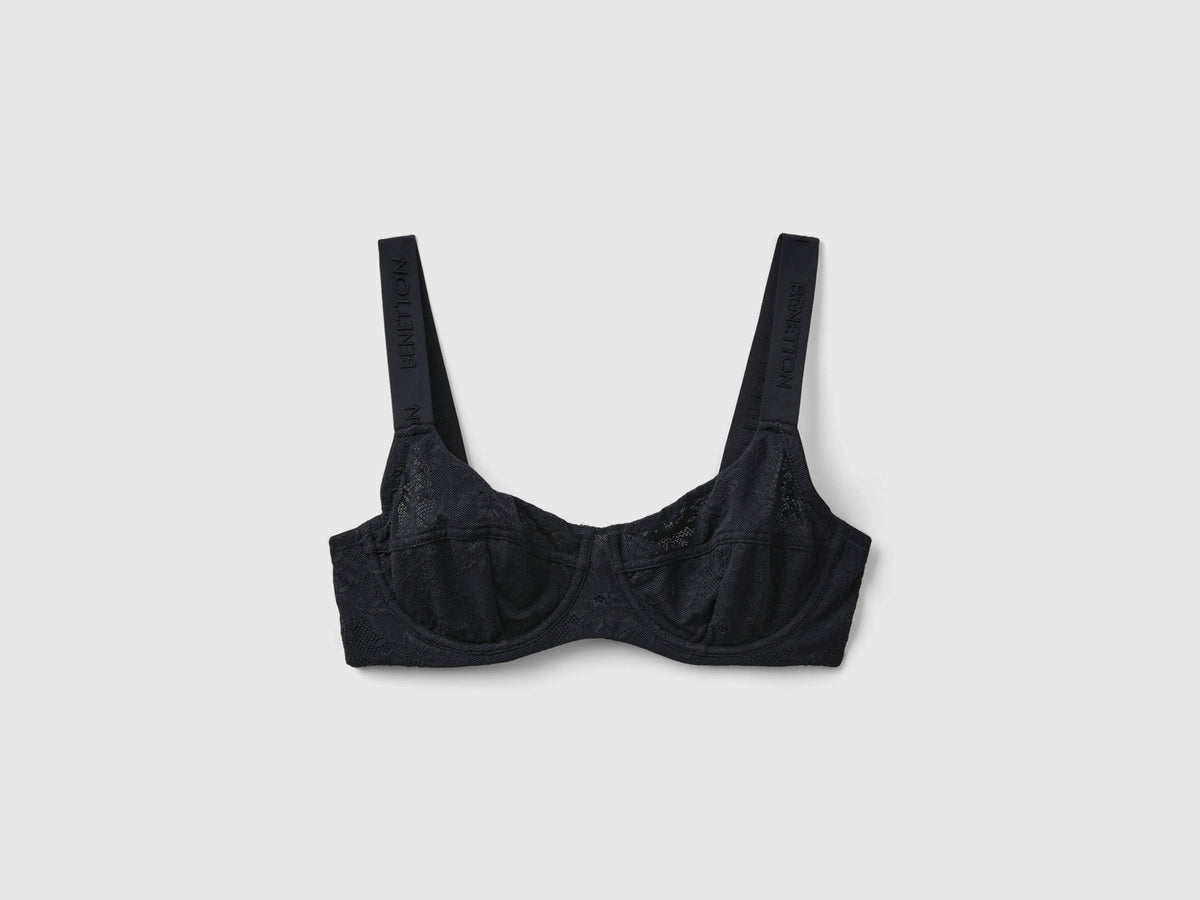 Reggiseno coppa C in pizzo stretch