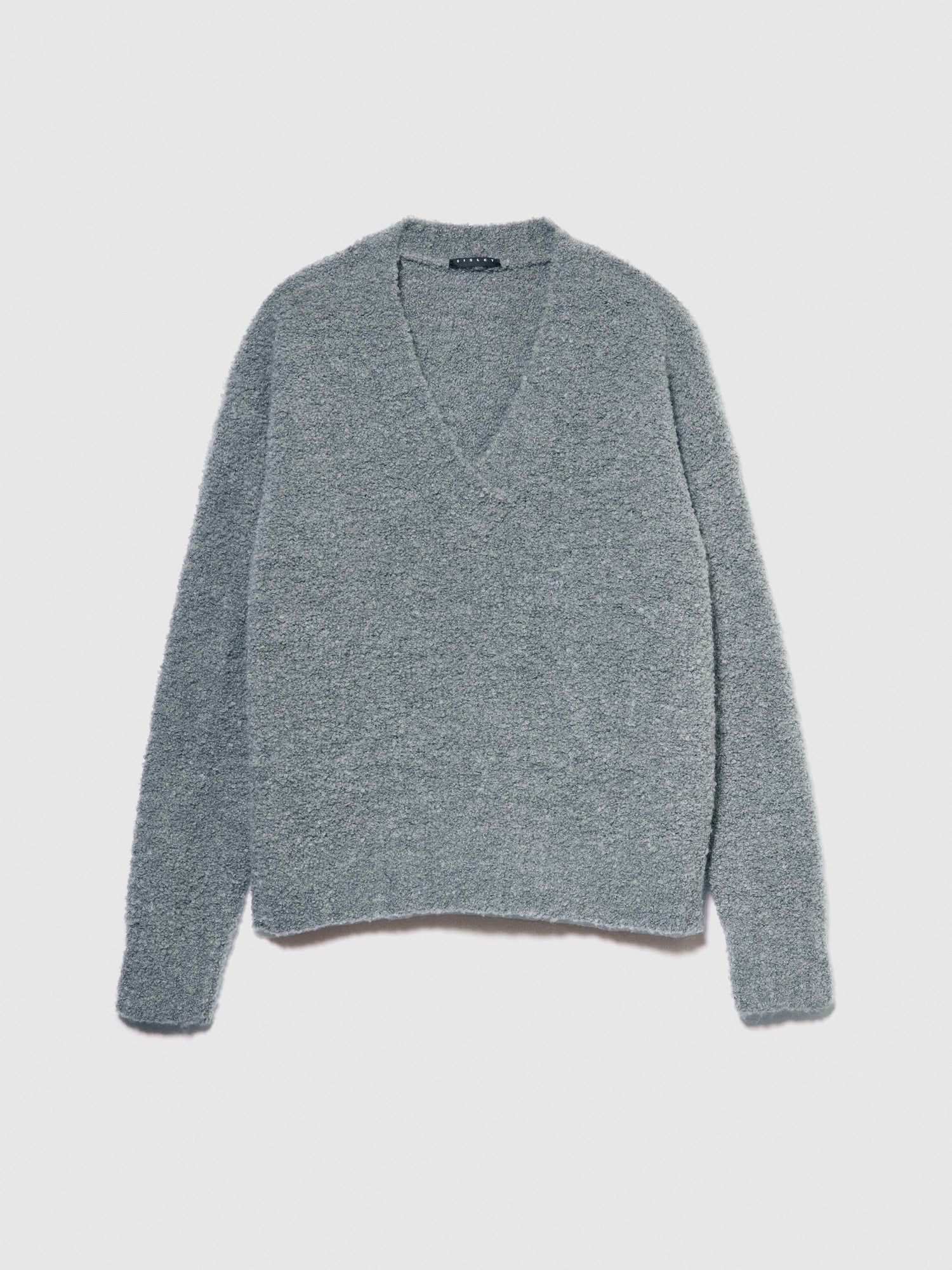 Maglia effetto teddy da donna grigio | Sisley Outlet