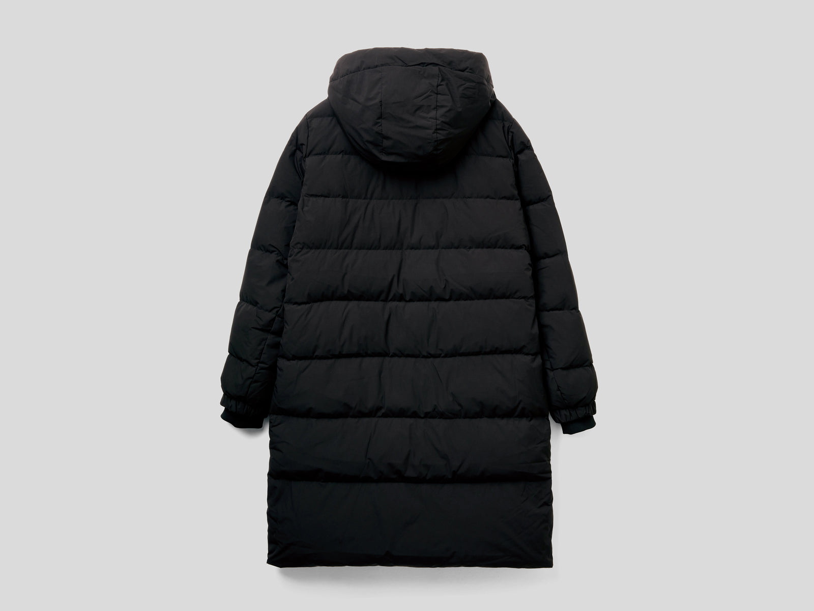 Piumino lungo imbottito con piuma da uomo nero 2 | Benetton Outlet