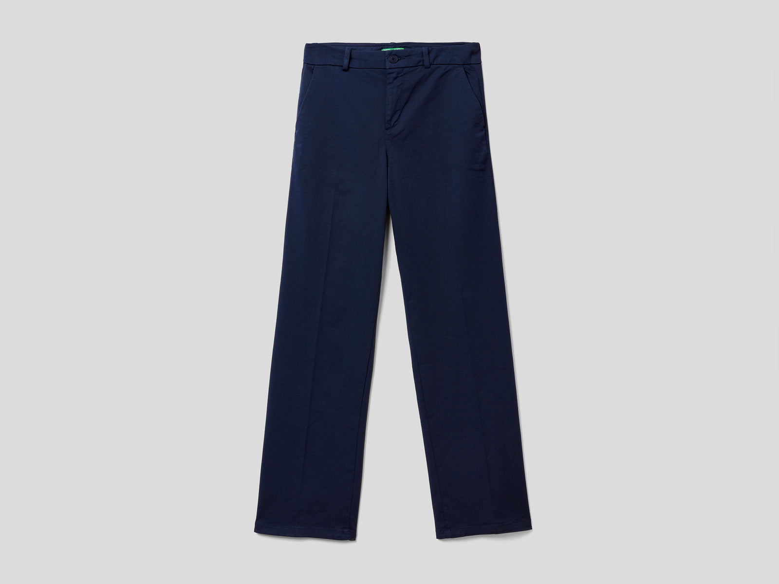 Pantaloni con gamba ampia da donna blu scuro | Benetton Outlet